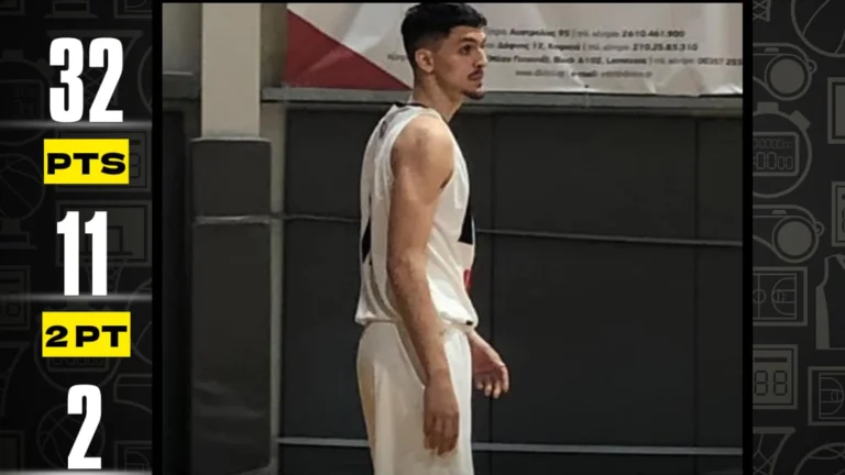 Aυτός είναι ο MVP της 10ης αγωνιστικής της Α1 ΕΣΚΑ-Η